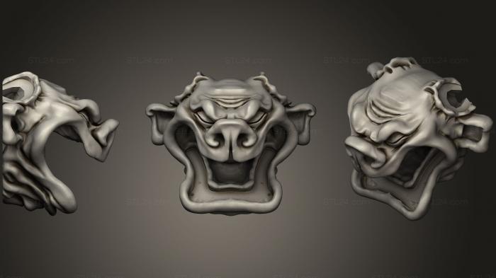 Figurines simple (Bull Head, STKPR_0190) 3D models for cnc